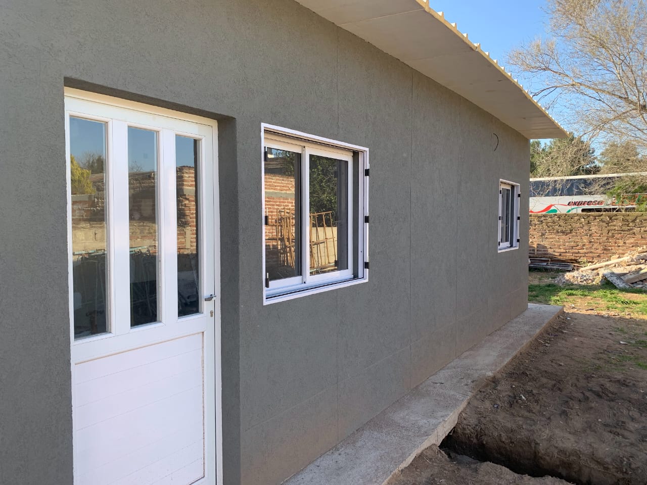 Detalle de terminación exterior — obra real